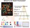 Paint by Numbers for Adults with Framed Canvas-with Wooden Easel,Paint by Numbers Kits Framed Canvas,DIY Acrylic Oil Painting Kits with Brushes Nice Gift Box for Home Wall Decor(12x16 Inch)